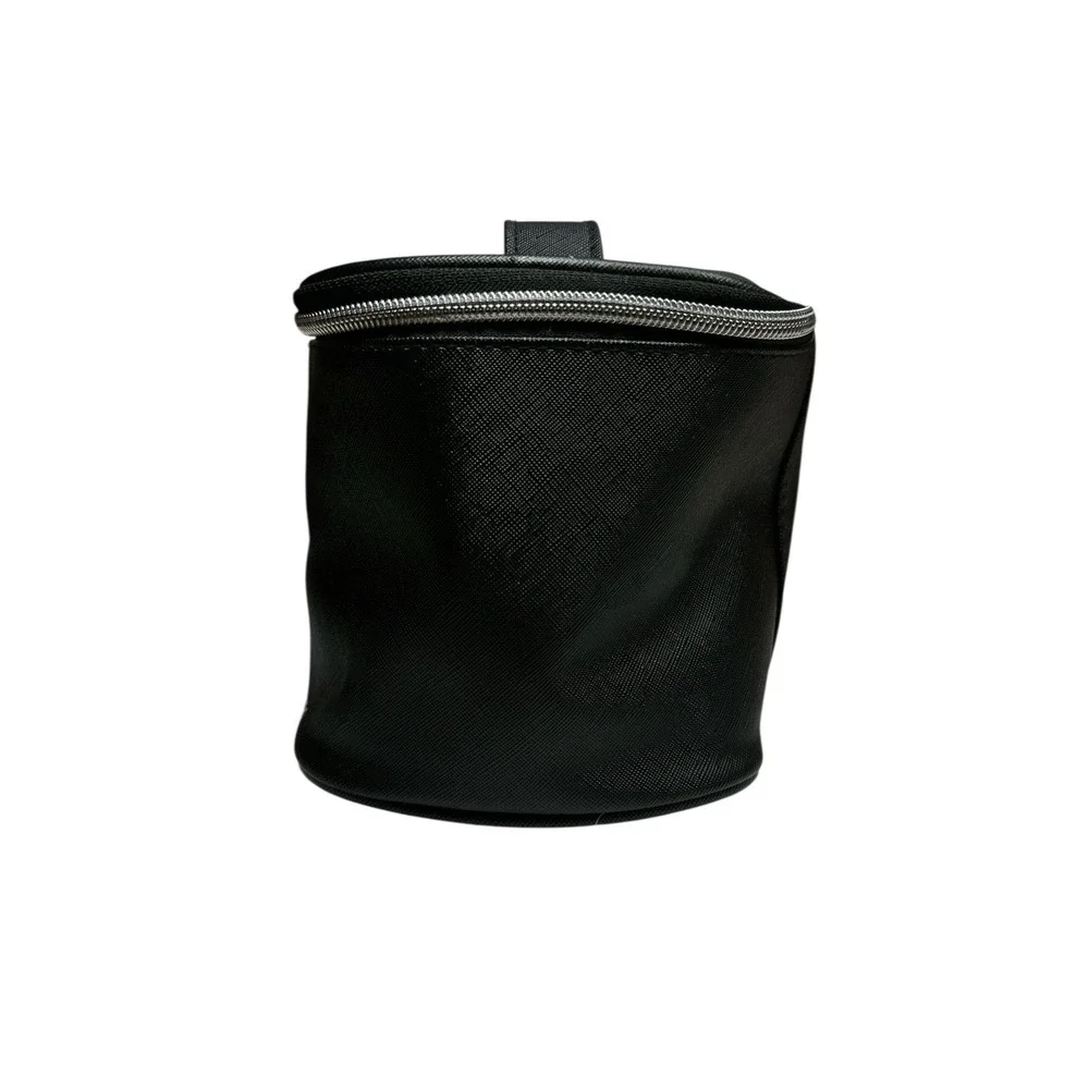 Marc Tetro Boston Terrier Black Top Handle Makeup/Travel Bag With Zip Closure